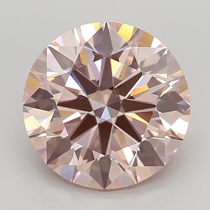 5.02 Ct. Fancy Intense  Pink Round Lab Grown Diamond