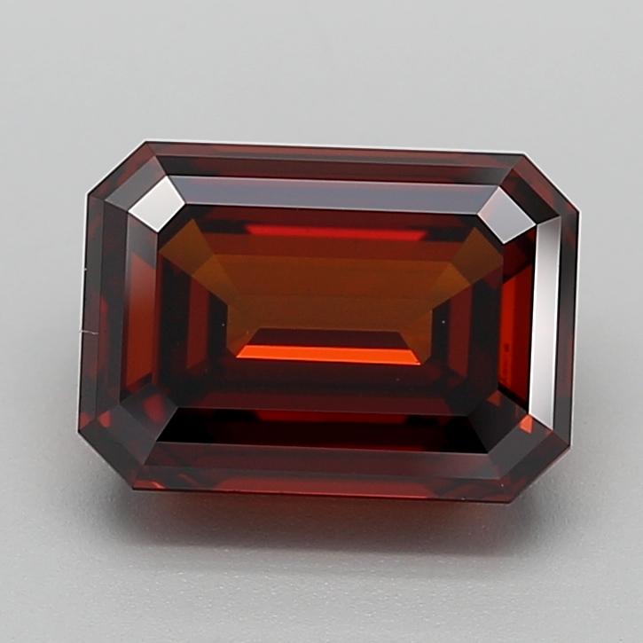 4.02 Ct. Fancy Deep  Orange Emerald Lab Grown Diamond