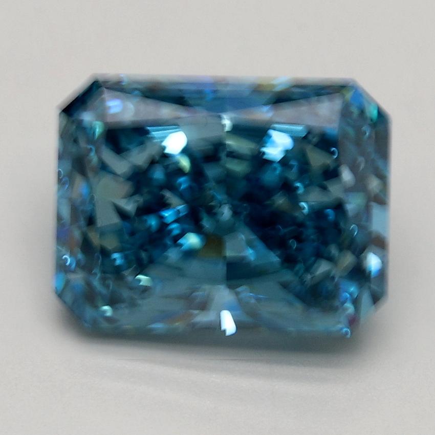 2.61 Ct. Fancy Vivid Blue Radiant Lab Grown Diamond