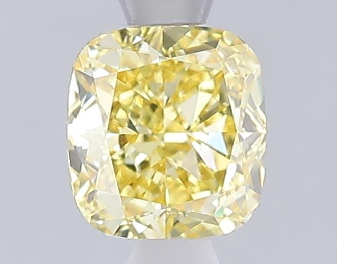 1.08 Ct. Fancy Intense  Yellow Cushion Lab Grown Diamond