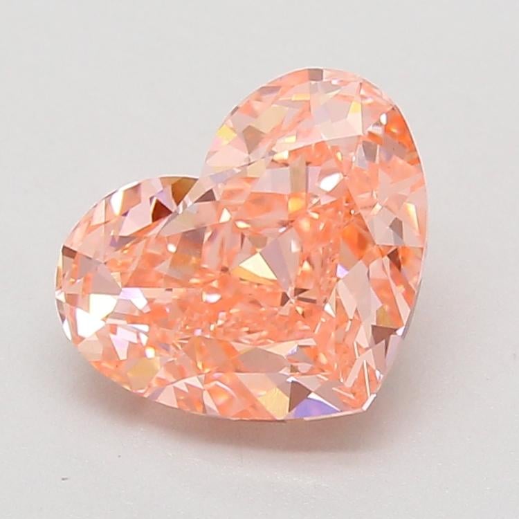 3.02 Ct. Fancy Vivid Pink Heart Lab Grown Diamond