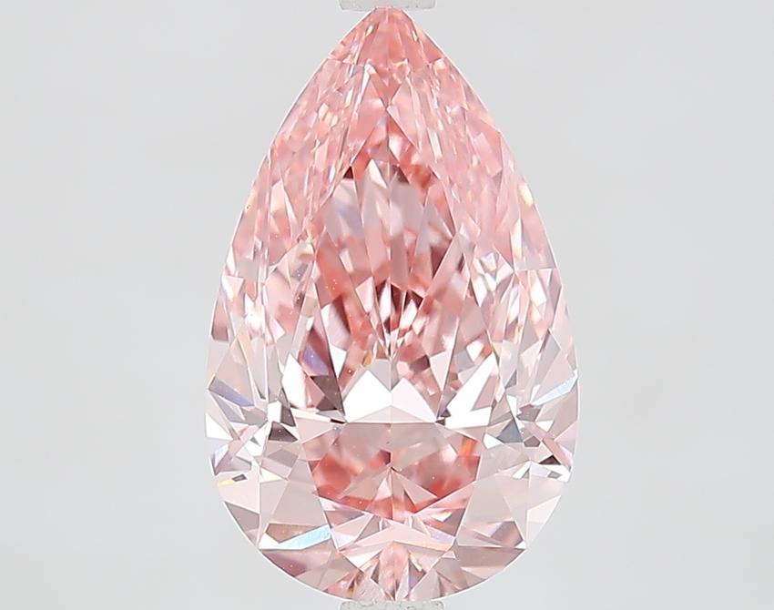 3.09 Ct. Fancy Vivid Pink Pear Lab Grown Diamond