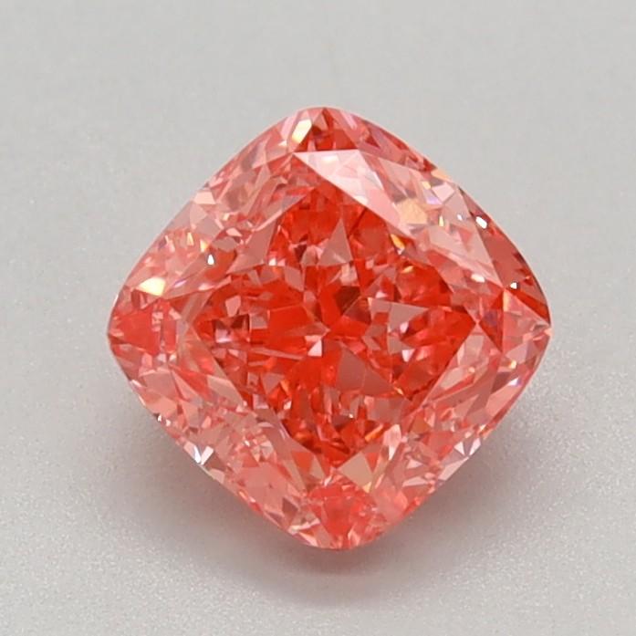 0.77 Ct. Fancy Vivid Pink Cushion Lab Grown Diamond
