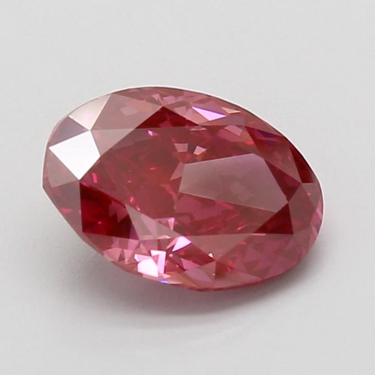 2.10 Ct. Fancy Vivid Pink Oval Lab Grown Diamond