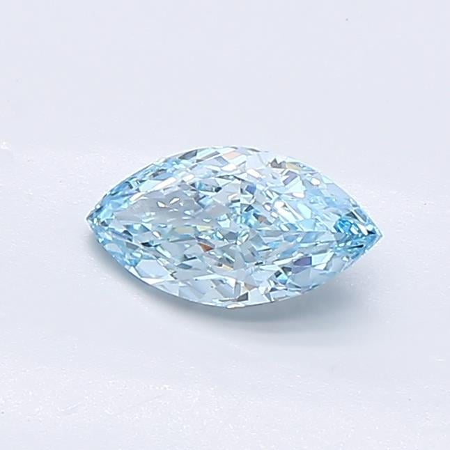 0.54 Ct. Fancy Vivid  Blue Marquise Lab Grown Diamond