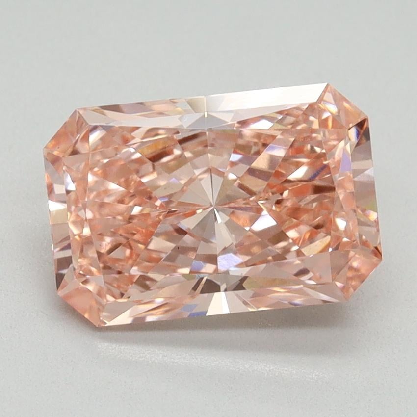 2.51 Ct. Fancy Vivid Pink Radiant Lab Grown Diamond