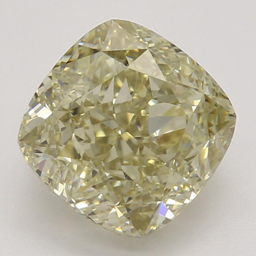 1.39 Ct. Fancy Brownish Greenish Yellow Cushion Diamond