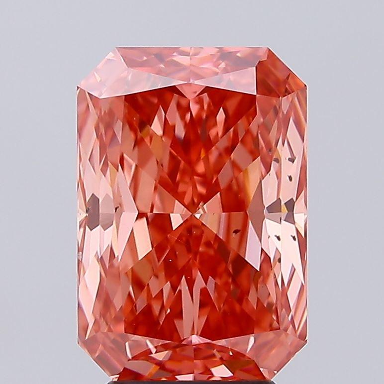 5.01 Ct. Fancy Vivid Pink Radiant Lab Grown Diamond