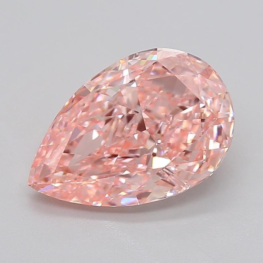 3.57 Ct. Fancy Pink Pear Lab Grown Diamond