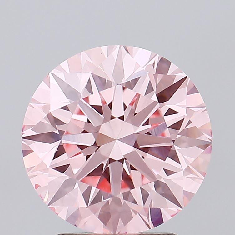 2.93 Ct. Fancy Intense Pink Round Lab Grown Diamond