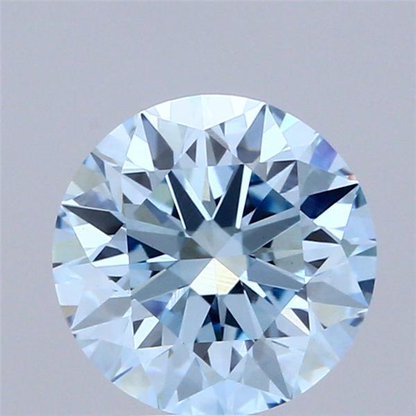 2.00 Ct. Fancy Vivid Blue Round Lab Grown Diamond