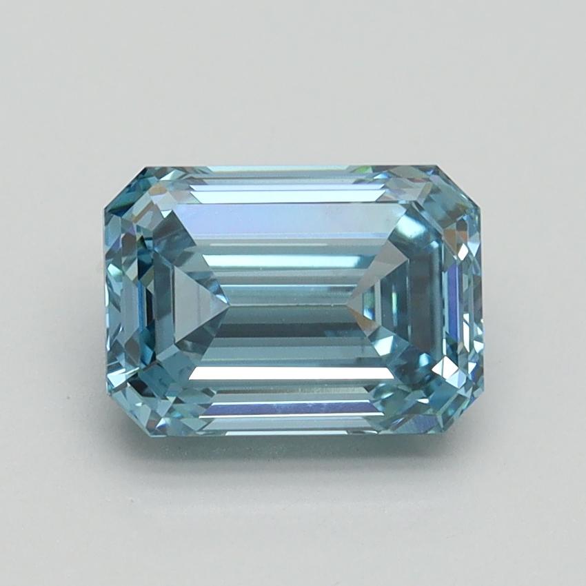 1.52 Ct. Fancy Intense Blue Emerald Lab Grown Diamond