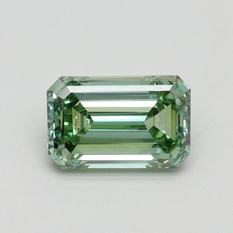 0.73 Ct. Fancy Intense Green Emerald Lab Grown Diamond