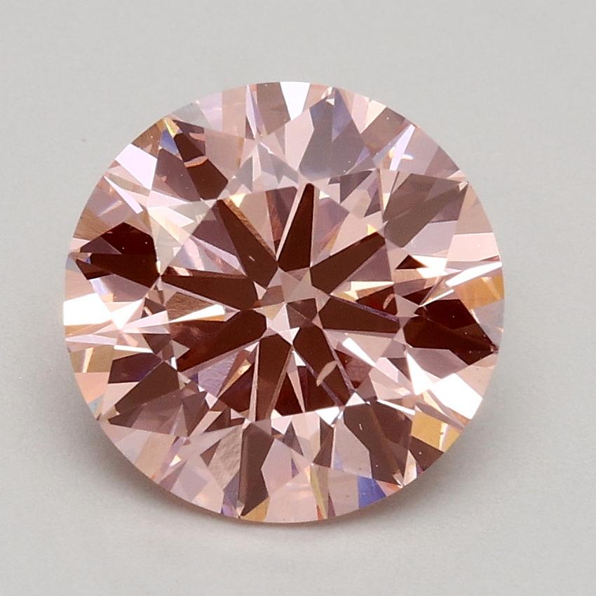 1.70 Ct. Fancy Intense Pink Round Lab Grown Diamond