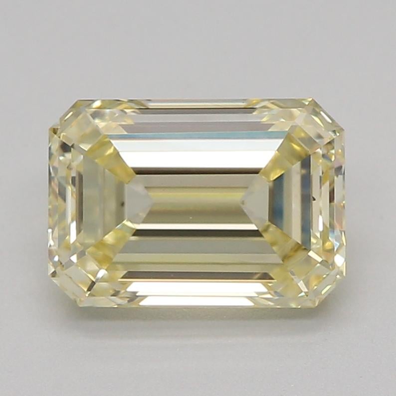1.04 Ct. Fancy Light Yellow Emerald Lab Grown Diamond
