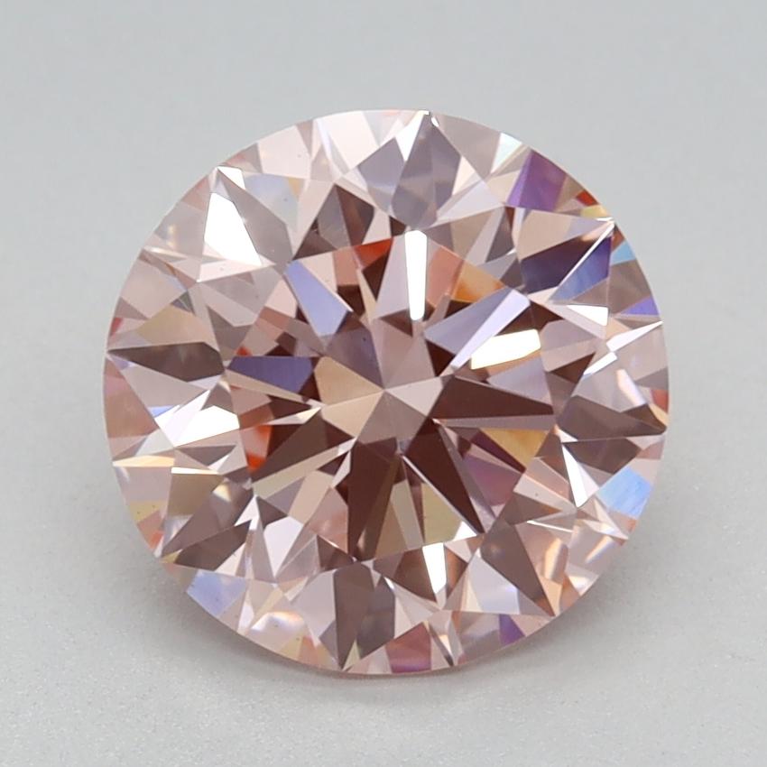 1.68 Ct. Fancy Intense Pink Round Lab Grown Diamond