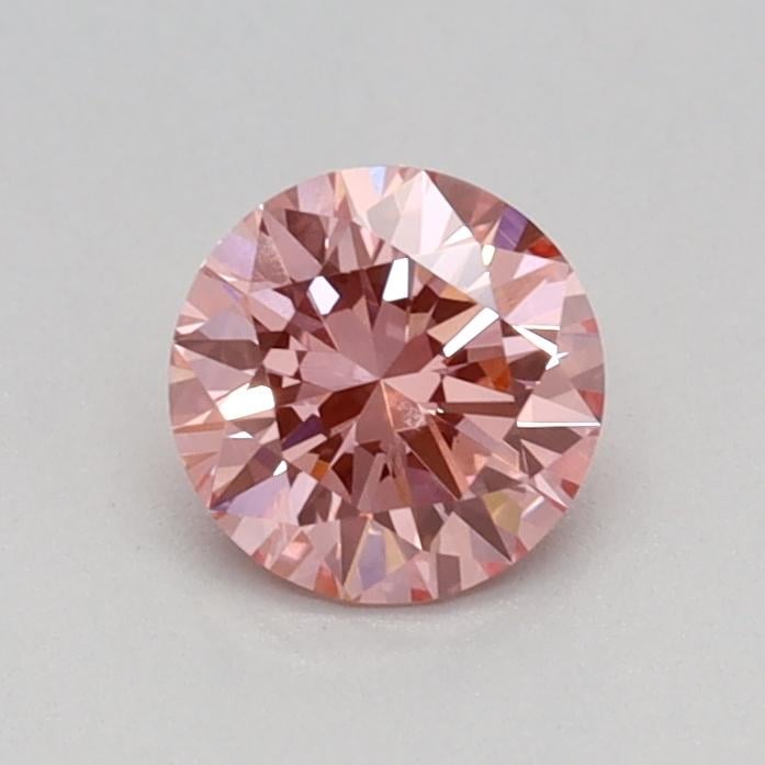 0.41 Ct. Fancy Vivid Pink Round Lab Grown Diamond