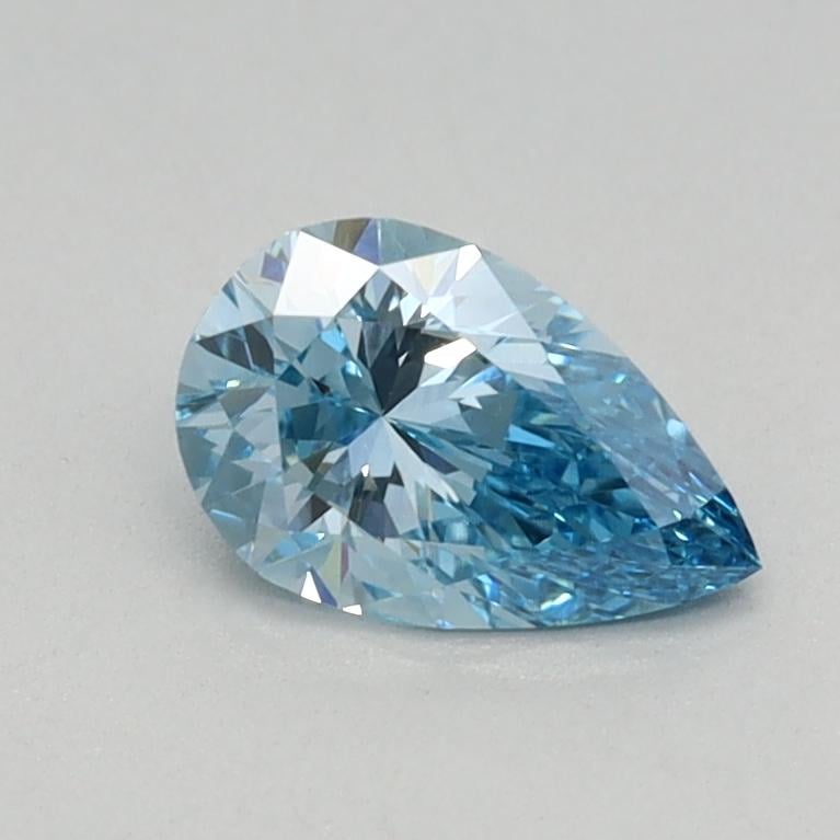 0.44 Ct. Fancy Vivid Blue Pear Lab Grown Diamond