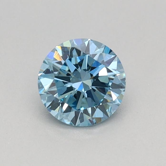 0.33 Ct. Fancy Vivid Blue Round Lab Grown Diamond