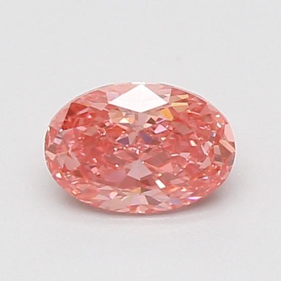 0.73 Ct. Fancy Vivid Pink Oval Lab Grown Diamond