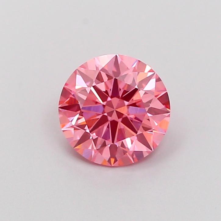 1.03 Ct. Fancy Vivid Pink Round Lab Grown Diamond
