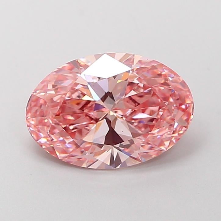 2.02 Ct. Fancy Vivid Pink Oval Lab Grown Diamond