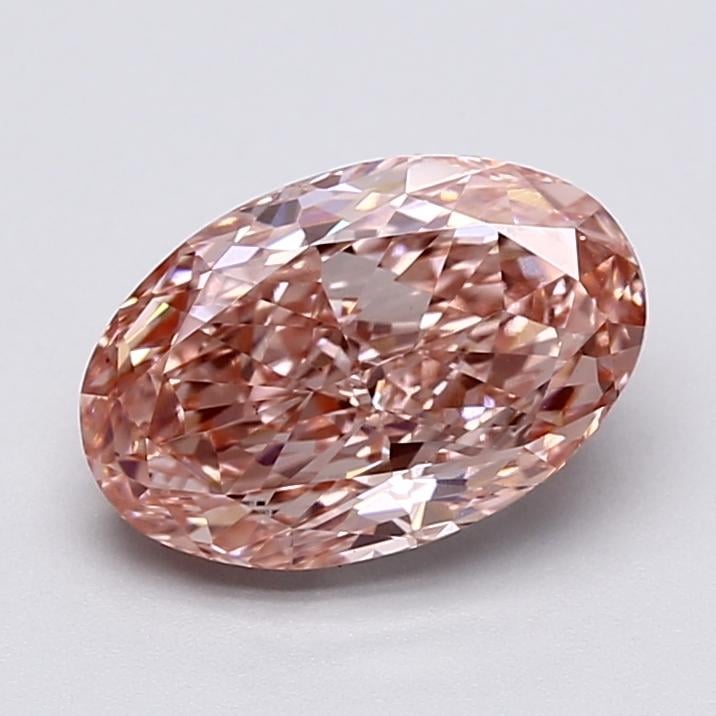 2.76 Ct. Fancy Vivid  Pink Oval Lab Grown Diamond