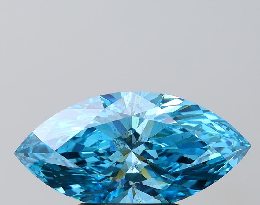 3.06 Ct. Fancy Vivid Blue Marquise Lab Grown Diamond