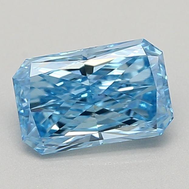 0.60 Ct. Fancy Vivid  Blue Radiant Lab Grown Diamond