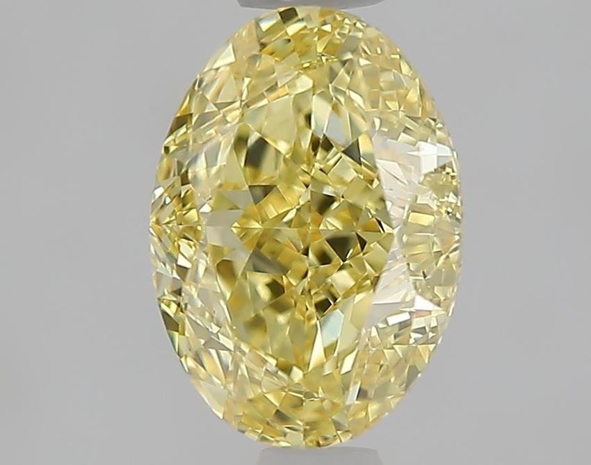 1.59 Ct. Fancy Intense  Yellow Oval Lab Grown Diamond