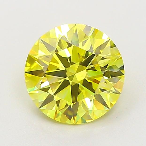 2.03 Ct. Fancy Intense  Yellow Round Lab Grown Diamond