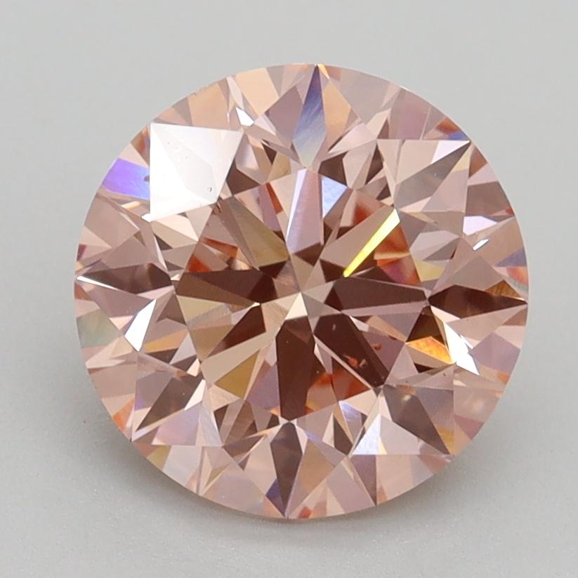 2.50 Ct. Fancy Intense Pink Round Lab Grown Diamond