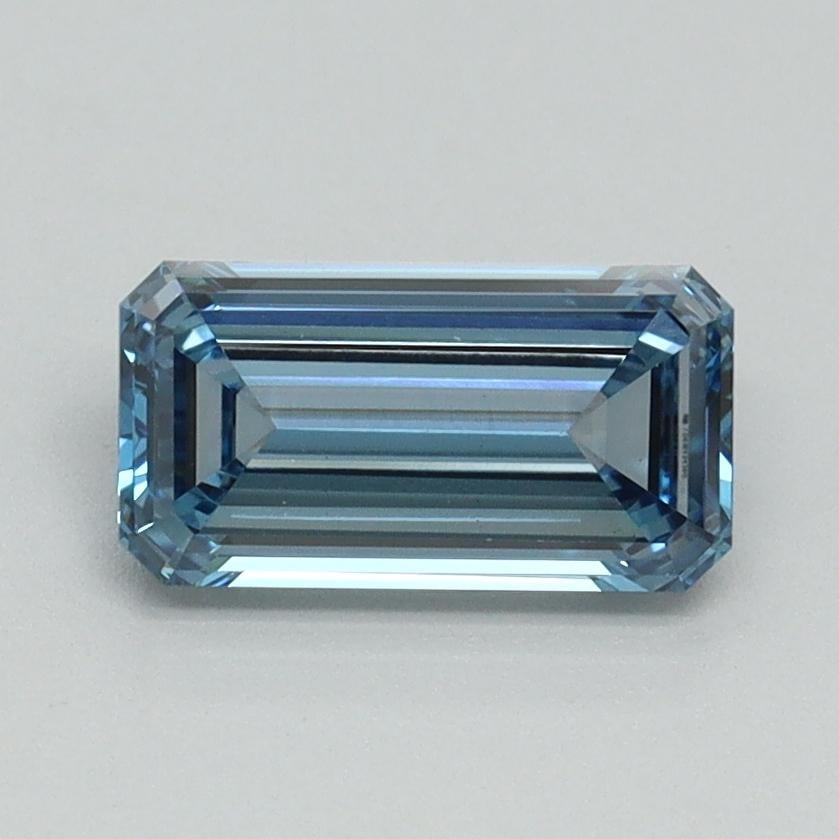 1.03 Ct. Fancy Intense Blue Emerald Lab Grown Diamond