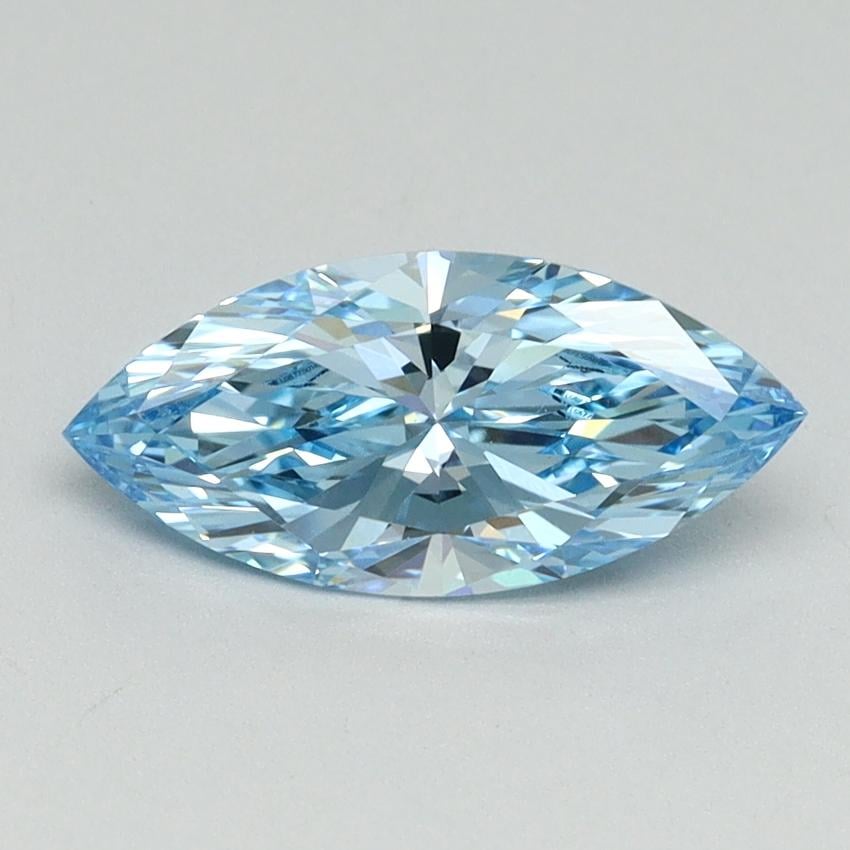 1.07 Ct. Fancy Vivid Blue Marquise Lab Grown Diamond