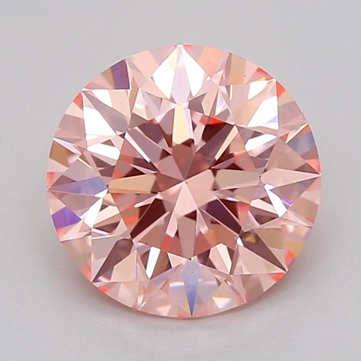 1.51 Ct. Fancy Vivid  Pink Round Lab Grown Diamond