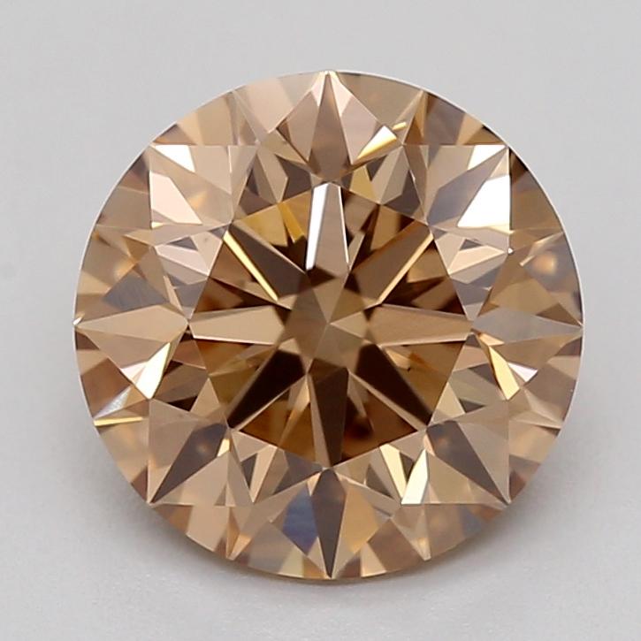 1.51 Ct. Fancy Light  Brown Round Lab Grown Diamond