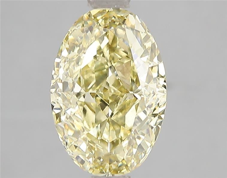 3.08 Ct. Fancy Intense Yellow Oval Lab Grown Diamond