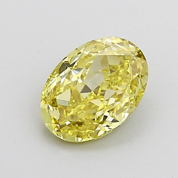 1.01 Ct. Fancy Intense Yellow Oval Lab Grown Diamond