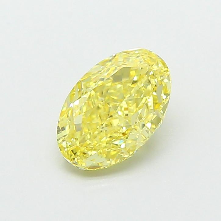 1.06 Ct. Fancy Yellow Oval Lab Grown Diamond