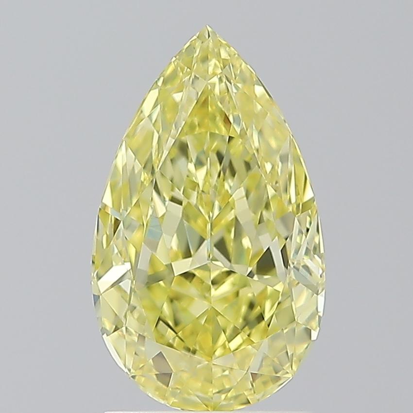 2.01 Ct. Fancy Intense  Yellow Pear Diamond