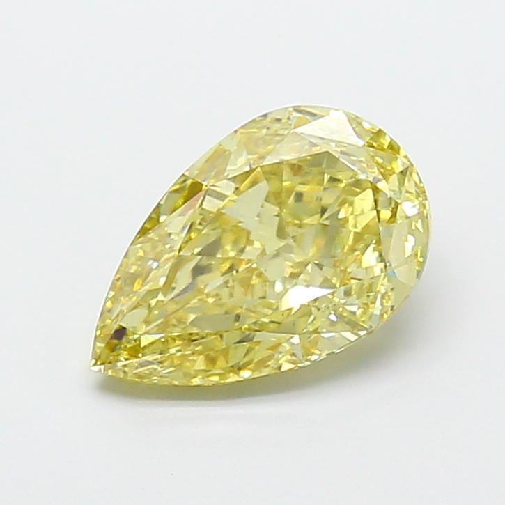 4.55 Ct. Fancy Intense Yellow Pear Lab Grown Diamond