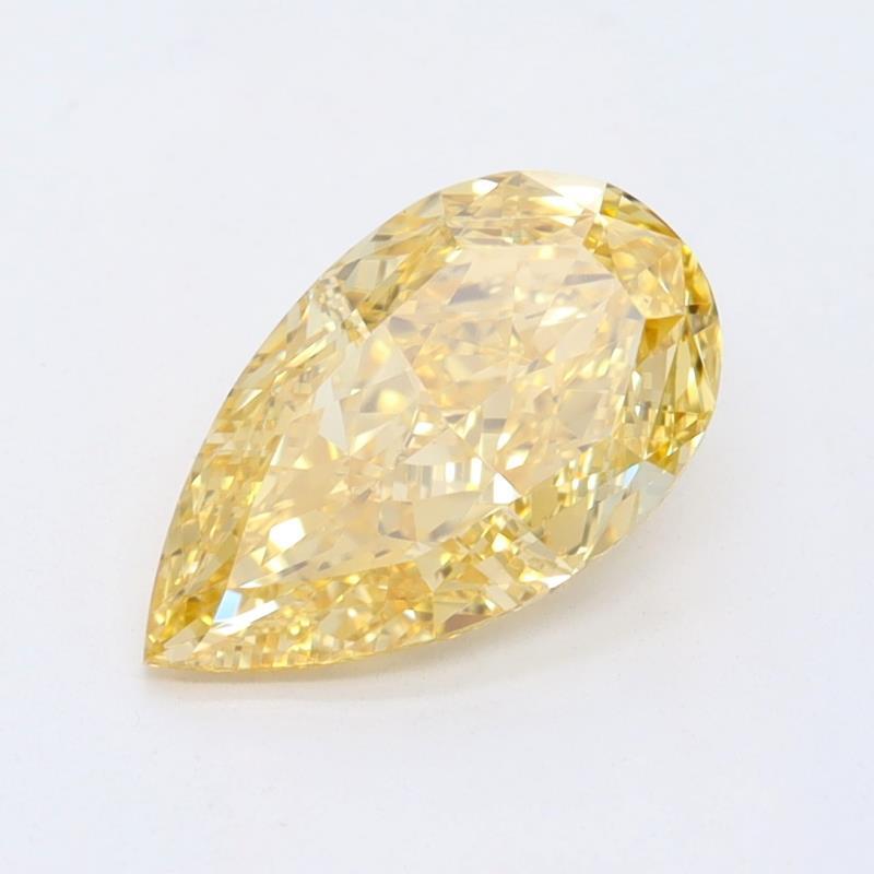1.05 Ct. Intense Yellow Pear Diamond