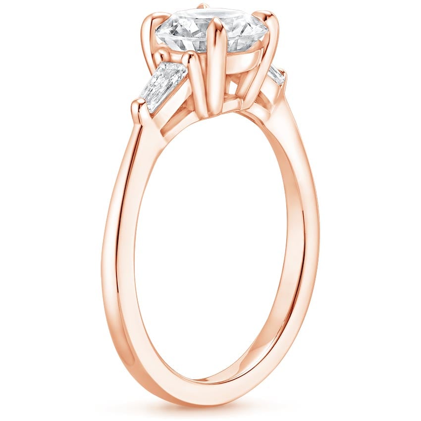 14K Rose Gold Quinn Diamond Ring, large side view
