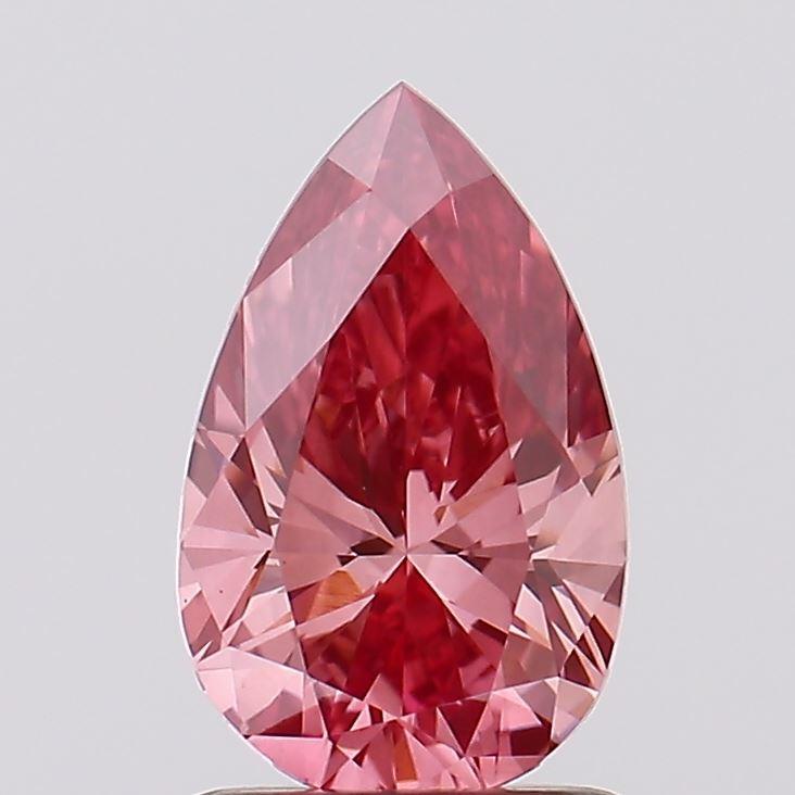 0.86 Ct. Fancy Vivid Pink Pear Lab Grown Diamond
