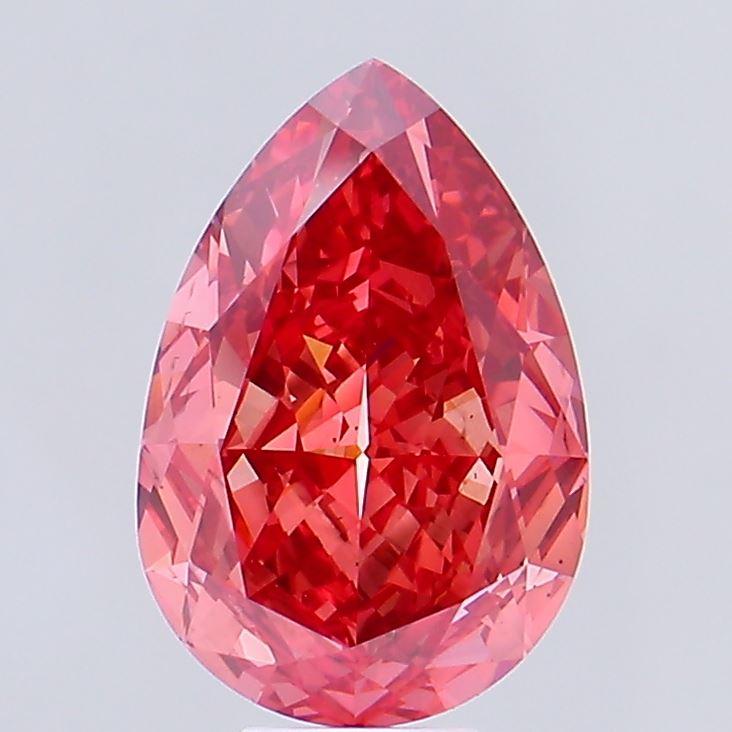 10.03 Ct. Fancy Vivid Pink Pear Lab Grown Diamond