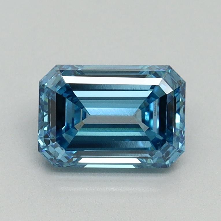 1.08 Ct. Fancy Vivid Blue Emerald Lab Grown Diamond