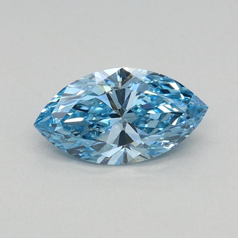0.41 Ct. Fancy Vivid Blue Marquise Lab Grown Diamond