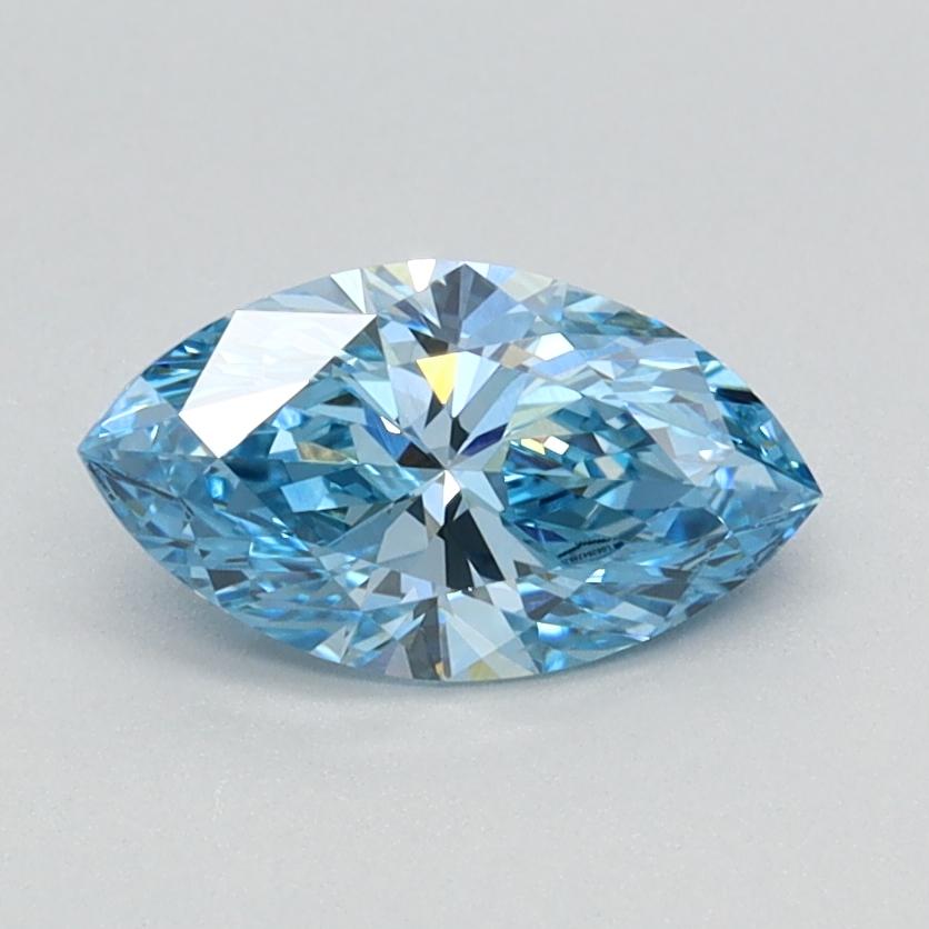 0.70 Ct. Fancy Vivid Blue Marquise Lab Grown Diamond