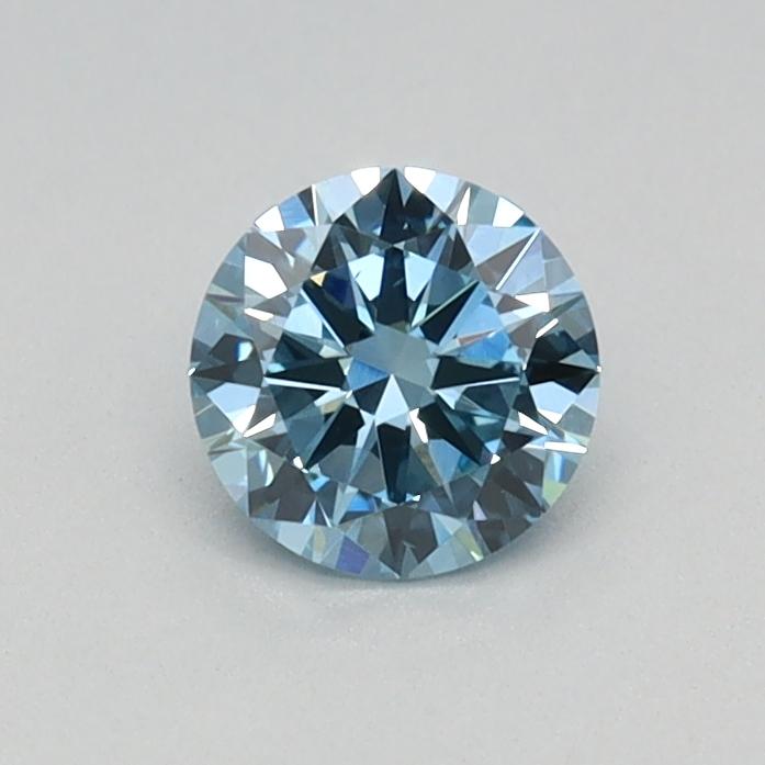 0.32 Ct. Fancy Vivid Blue Round Lab Grown Diamond