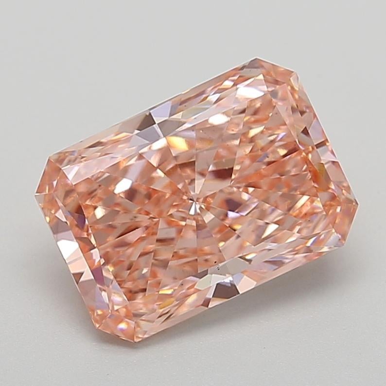4.00 Ct. Fancy Vivid  Pink Radiant Lab Grown Diamond